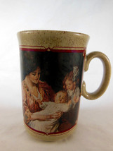 Watkins 1914 Almanac Mother Baby Little Girl Coffee tea Cup Mug Made in ... - £11.82 GBP