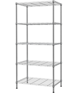 5 Tier Adjustable Storage Shelf Metal Storage Rack 660Lbs Capacity Pantr... - £71.18 GBP