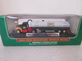 Hess 2004 Miniature Tanker Truck Mint In Box Display Base Works Lot D - £7.64 GBP