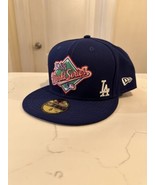 New Era L.A Dodgers 59Fifty Fitted Hat MLB Cooperstown 1988 World Series 8 - £30.37 GBP