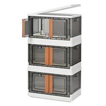 8.4Gal Closet Organizers And Storage, Collapsible Storage Bin With Lid For Dorm  - £131.06 GBP
