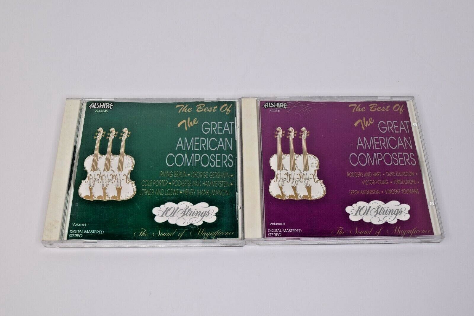 Primary image for Lot of 2 Best of the Great American Composers CDs by 101 Strings Vol. 1 & 3