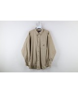 Vtg 90s Chaps Ralph Lauren Mens Large Spell Out Crest Collared Button Do... - $700.21 MXN