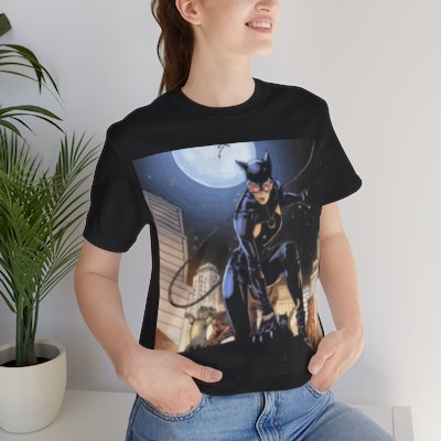 Feline Fatale: Catwoman Tee for the Stealthy Fashionista