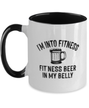 Funny Mugs I&#39;m Into Fitness Black-2T-Mug  - £16.04 GBP