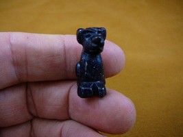 (Y-DOG-LA-508) Blue goldstone Labrador lab Dog carving FIGURINE stone ge... - £6.74 GBP