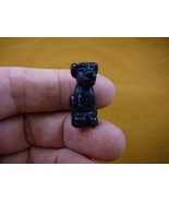 (Y-DOG-LA-508) Blue goldstone Labrador lab Dog carving FIGURINE stone ge... - $11.74 CAD