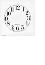 5 &quot; Diameter Clock Dial Face Cardstock ROMAN NEW HAVEN - $4.21