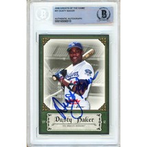 Dusty Baker Los Angeles Dodgers Auto 2006 Fleer Greats of Game Signed BAS Slab - £62.84 GBP