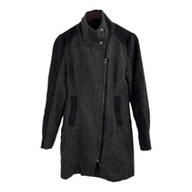 LA Made Grey Herringbone Asymmetrical Zip Jacket Small New - £44.47 GBP