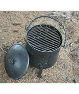 Portable steel medieval fireplace for camp furnace - €257,06 EUR