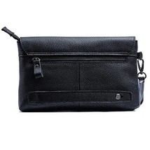 GROJITOO  leather men&#39;s handbag business long hand bag top layer hide purse leat - £83.03 GBP