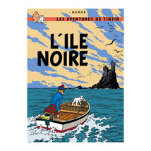 The Black Island Tintin cover poster New - £28.43 GBP