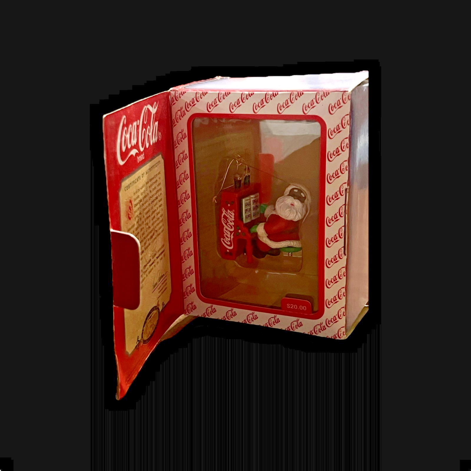 Coca Cola Ornament by Enesco Santa on Piano 295256 "Play it Again Santa"  1997 Item image 2
