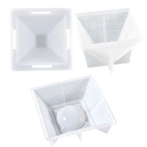 DIY Craft Casting Tool Epoxy Mould Crystal Storage Resin Molds Pyramid A... - $20.56