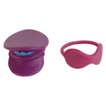2014 Littlest Pet Shop Fest Jet Airplane Purple Pilot Hat Sunglasses Pin... - $7.99