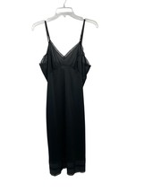 Vintage Adonna Full Slip Womans 40 Used Black - $24.75