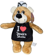 I Love Steak’n Shake 15” Brown Teddy Bear Plush With Tags Kelly Toys Advertising - £29.86 GBP