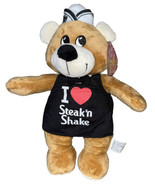 I Love Steak’n Shake 15” Brown Teddy Bear Plush With Tags Kelly Toys Adv... - £29.38 GBP