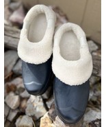 HUNTER Play Sherpa Insulated Mule Clogs Women’s WFF1000RSP Sz 7 Navy  Lo... - $108.26 CAD