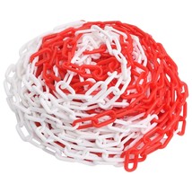 Warning Chain Red and White 30 m Ø4 mm Plastic - £16.24 GBP