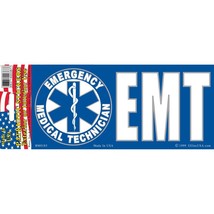 E.M.T. Logo Bumper Sticker 3&quot;X6-1/2&quot; - £13.19 GBP