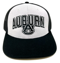 Auburn University Tigers Logo Grey Black Mesh Trucker Snapback Hat Cap Retro Nwt - £13.36 GBP