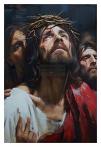 JESUS CHRIST OF NAZARETH IN CROWN OF THORNS CHRISTIAN 4X6 PHOTO - £6.26 GBP