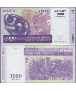Madagascar 1000 Ariary. 2004 (2008) UNC. Banknote Cat# P.89b - £1.98 GBP