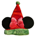 Disney Minnie Mouse Ears Christmas Snowflake Santa Hat - Child Sz - £11.98 GBP