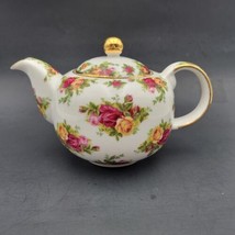 Royal Albert Fine China Old Country Roses Round Teapot With Lid 1998 Classics - £67.25 GBP