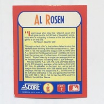 Al Rosen 1990 Score #7 MVPs Magic Motion 3D Hologram MLB Baseball Card - £0.78 GBP