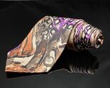 Vintage Brioni Neck Tie Made In Italy Purple Swirls - $75.90