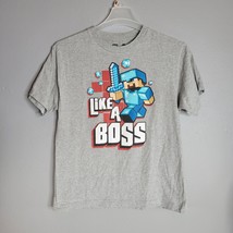 MineCraft Like a Boss Shirt Size Boys Youth XL 18-20 Short Sleeve - $14.97