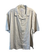 7 Diamonds 4 Way Stretch Medium Button Up Men’s XXL White Hawaiian SS Shirt - $67.70 CAD