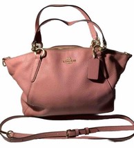 Coach Pink Pebbled Soft-leather Crossbody W/Certificate Of Authenticity - £80.59 GBP