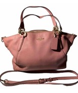 Coach Pink Pebbled Soft-leather Crossbody W/Certificate Of Authenticity - £80.90 GBP