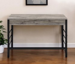 42 Inch Brown and Black Writing Desk With Two Drawers - €313,34 EUR
