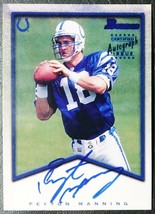 1998 Bowman Peyton Manning Rookie Facsimile Autograph Reprint - Mint - $3.47