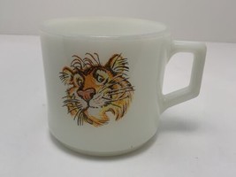 Vintage Anchor Hocking Fire King Tony Tiger Mug Milk Glass Esso Exxon D ... - $17.77