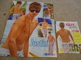 Justin Bieber teen magazine poster 2014 Vintage Clipping Tiger Beat Shir... - $6.50