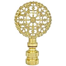 Royal Designs, Inc. Mandala Filigree Finial for Lamp Shade, Antique Bras... - $24.95+