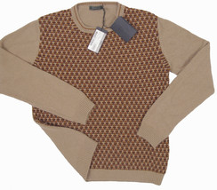 NEW Prada Cashmere Mens Sweater! e 48 (Sm) or e 52 (M)   Tan or Purple  Modern - $329.99