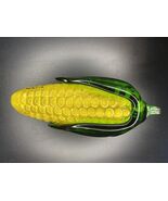 Large Art Glass Country Kitchen Corn On Cobb  - $7.10