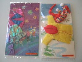 New 1990 Avon Jenna's And Kenzie's Party Time & Wintertime Outfits Htf - £12.00 GBP