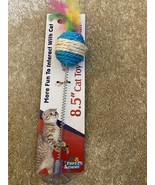 Fritz &amp; Friends 8.5” Cat Toy Spring Ball. Sticks To any Smooth Surface M... - $7.92