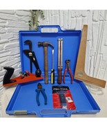 Vintage Hand Tool Lot 9pcs + Case – Pliers Hammer Screwdriver Plane Knif... - $106.79 CAD