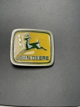 John Deere Leaping Deer Green/Yellow Belt Buckle Paul Frank made in USA - £12.73 GBP