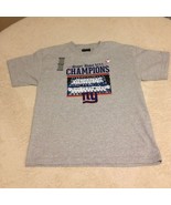 New York Giants Boys T-Shirt Superbowl XLVI Champions Youth Size Large New! - $14.85