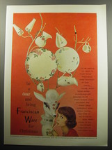 1957 Franciscan Ware Ad - Be a dear and bring Franciscan Ware for Christmas - £14.53 GBP